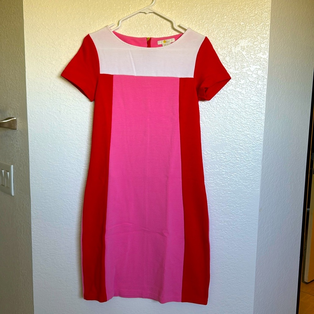 Boden pink red dress 4R